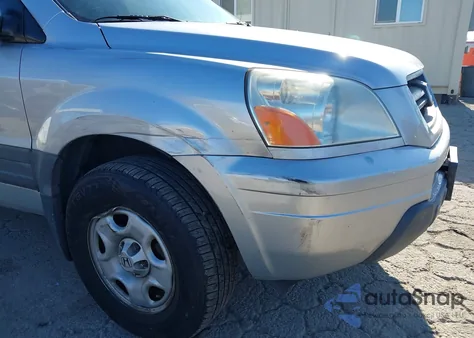 2005 Honda Pilot Lx из США, поврежденный, VIN 2HKYF181X5H537151